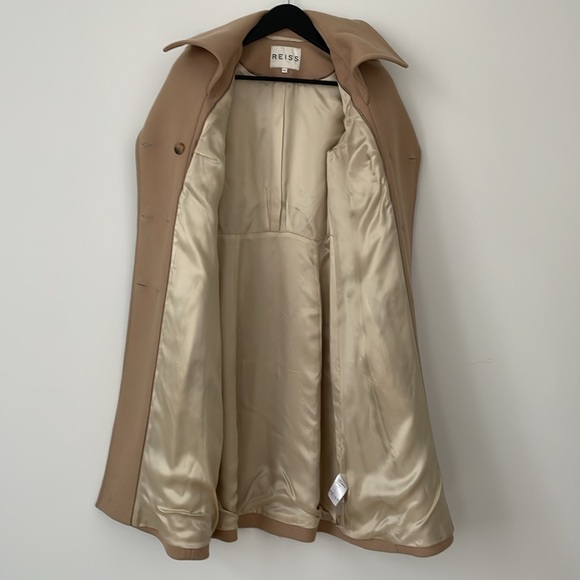 REISS Camel-Colored Wool-Blend Coat (XS) NWOT - Picture 5 of 7
